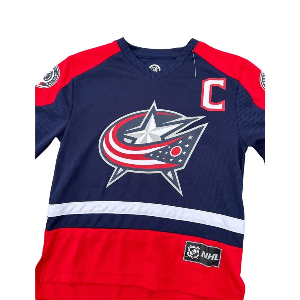 Columbus Blue Jackets Jersey #71 Nick Foligno Style Top - Unisex Size M 8